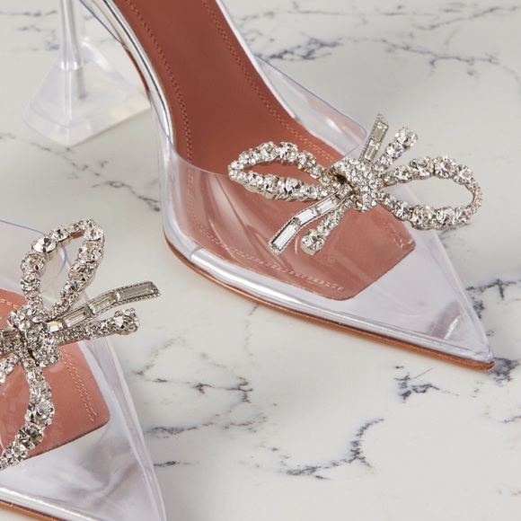 Amina Muaddi Shoes - Amina Muaddi Rosie Glass pumps